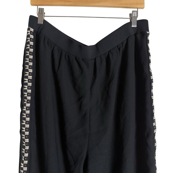 Ted Baker Saiin Geometric Side Stripe High Rise Pull-On Jogger Pants Size 12 - Picture 9 of 13